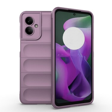 Case cover For Motorola Moto G55 5G Global Magic Shield TPU + Flannel Phone Case(Purple)