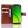 Case cover Crazy Horse Texture Horizontal Flip Leather Case for Motorola Moto G7 Power (US Version), with Holder &amp; Card Slots &amp; Wallet (Brown)