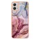 Case cover For Motorola Moto G53 Electroplating Marble Dual-side IMD Phone Case(Rose Red 014)