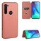 Case cover For Motorola Moto G Pro Carbon Fiber Texture Horizontal Flip TPU + PC + PU Leather Case with Rope &amp; Card Slot(Brown)