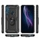 Case cover For Motorola Moto One Fusion Plus Shockproof TPU + PC Protective Case with 360 Degree Rotating Holder(Black)