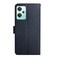 Case cover For OnePlus Nord CE 2 Lite 5G Genuine Leather Fingerprint-proof Horizontal Flip Phone Case(Blue)