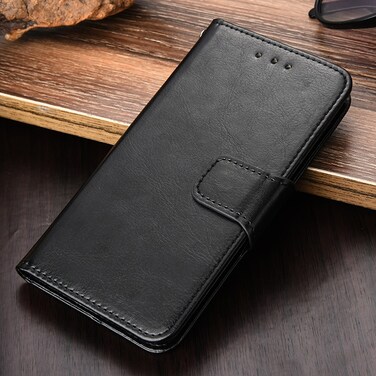 Case cover For OnePlus 9 Crystal Texture Horizontal Flip Leather Case with Holder &amp; Card Slots &amp; Wallet(Black)