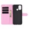 Case cover For OnePlus Nord N100 Litchi Texture Horizontal Flip Protective Case with Holder &amp; Card Slots &amp; Wallet(Pink)