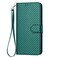 Case cover For OnePlus 8 Pro YX0070 Carbon Fiber Buckle Leather Phone Case with Lanyard(Dark Green)