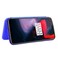Case cover For OnePlus 6 Carbon Fiber Texture Horizontal Flip TPU + PC + PU Leather Case with Card Slot(Blue)