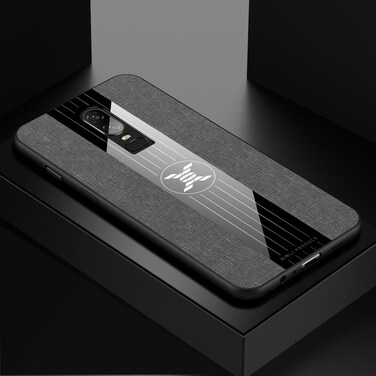 Case cover For OnePlus 6 XINLI Stitching Cloth Texture Shockproof TPU Protective Case(Grey)