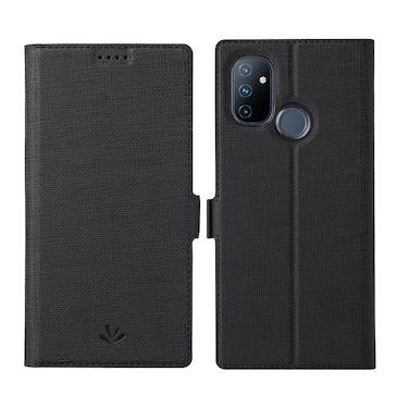 Case cover For OnePlus Nord N100 ViLi K Series Shockproof Magnetic Buckle Leather Phone Case(Black)