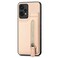 Case cover For OnePlus Nord CE 2 Lite Carbon Fiber Vertical Flip Zipper Phone Case(Khaki)
