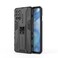 Case cover For OnePlus 9R Supersonic PC + TPU Shock-proof Protective Case with Holder(Black)