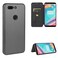 Case cover For OnePlus 5T Carbon Fiber Texture Horizontal Flip TPU + PC + PU Leather Case with Card Slot(Black)