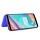 Case cover For OnePlus 5T Carbon Fiber Texture Horizontal Flip TPU + PC + PU Leather Case with Card Slot(Blue)