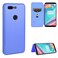 Case cover For OnePlus 5T Carbon Fiber Texture Horizontal Flip TPU + PC + PU Leather Case with Card Slot(Blue)