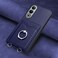 Case cover For OnePlus Nord CE4 / OPPO K12 5G R20 Ring Card Holder Phone Case(Blue)