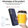 Case cover For OnePlus Nord CE4 / OPPO K12 5G R20 Ring Card Holder Phone Case(Blue)