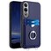 Case cover For OnePlus Nord CE4 / OPPO K12 5G R20 Ring Card Holder Phone Case(Blue)
