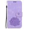 Case cover For OnePlus Nord N20 SE Lotus Embossed Leather Phone Case(Purple)
