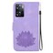 Case cover For OnePlus Nord N20 SE Lotus Embossed Leather Phone Case(Purple)