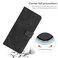 Case cover For OnePlus Ace 3 Skin Feel Stripe Pattern Leather Phone Case with Lanyard(Black)