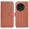 Case cover For OnePlus 13 Litchi Texture Horizontal Flip Leather Phone Case with Holder(Brown)