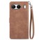 Case cover For OnePlus Nord 4 Embossed Flower Zipper Leather Phone Case(Brown)