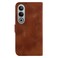 Case cover For OnePlus Nord CE4 5G Seven-shaped Embossed Leather Phone Case(Brown)
