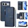 Case cover For OnePlus Nord 4 Multi-Card Slots Zipper Wallet Leather Phone Case(Blue)