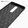 Case cover For OnePlus 8 Brushed Texture Carbon Fiber Shockproof TPU Case(Red)