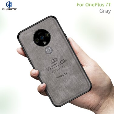 Case cover For Oneplus 7T PINWUYO Zun Series PC + TPU + Skin Waterproof And Anti-fall All-inclusive Protective Shell(Gray)
