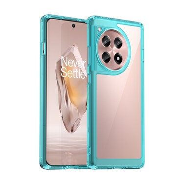 Case cover For OnePlus 12R Colorful Series Acrylic Hybrid TPU Phone Case(Transparent Blue)