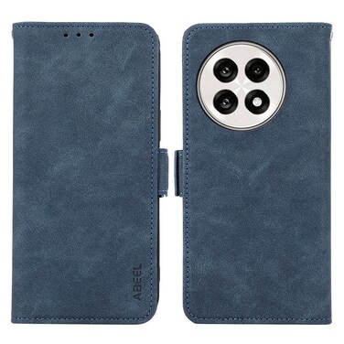 Case cover For OnePlus 13R Global ABEEL Frosted Magnetic RFID Leather Phone Case(Blue)