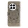 Case cover For OnePlus 13 Sun Mandala Embossing Pattern Phone Leather Case(Grey)