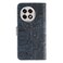 Case cover For OnePlus Ace 5 Pro / Ace 5 Lace Flower Embossing Flip Leather Phone Case(Dark Blue)