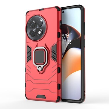 Case cover For OnePlus Ace 2 Pro Shockproof PC + TPU Holder Phone Case(Red)