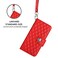 Case cover For OnePlus Nord N20 5G Rhombic Texture Flip Leather Phone Case with Lanyard(Red)