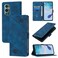 Case cover For OnePlus 9 Pro Skin-feel Embossed Leather Phone Case(Blue)