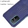 Case cover For OnePlus 8T Shockproof Crocodile Texture PC + PU Case(Blue)