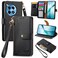 Case cover For OnePlus Ace 3 Pro Love Zipper Lanyard Leather Phone Case(Black)