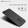 Case cover For Oneplus 7T Pro   Brushed Texture Carbon Fiber TPU Case(Black)