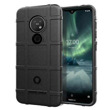 Case cover For Nokia 7.2  Full Coverage Shockproof TPU Case(Black)