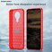 Case cover For Nokia 1.4 Brushed Texture Carbon Fiber TPU Phone Case(Red)