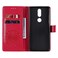 Case cover For Nokia 2.4 Sun Embossing Pattern Horizontal Flip Leather Case with Card Slot &amp; Holder &amp; Wallet &amp; Lanyard(Red)