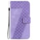 Case cover For Nokia C20/C10 7-shaped Embossed Leather Phone Case(Purple)
