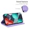 Case cover For Nokia C20/C10 7-shaped Embossed Leather Phone Case(Purple)