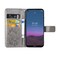Case cover For Nokia 5.4 Four-leaf Clasp Embossed Buckle Mobile Phone Protection Leather Case with Lanyard &amp; Card Slot &amp; Wallet &amp; Bracket Function(Gray)
