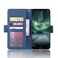 Case cover For Nokia 7.2 / 6.2 Wallet Style Skin Feel Calf Pattern Leather Case ，with Separate Card Slot(Blue)
