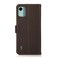 Case cover For Nokia C12 4G KHAZNEH Side-Magnetic Litchi Genuine Leather RFID Phone Case(Brown)