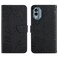 Case cover For Nokia X30 HT03 Skin Feel Butterfly Embossed Flip Leather Phone Case(Black)