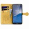 Case cover For Nokia C3 Cute Cat and Dog Embossed Flip Leather Phone Case(Yellow)