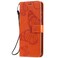 Case cover For Nokia 7.2 Pressed Printing Butterfly Pattern Horizontal Flip PU Leather Case with Holder &amp; Card Slots &amp; Wallet &amp; Lanyard(Orange)